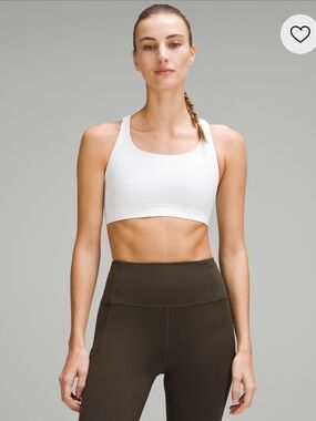 Lululemon white energy bra